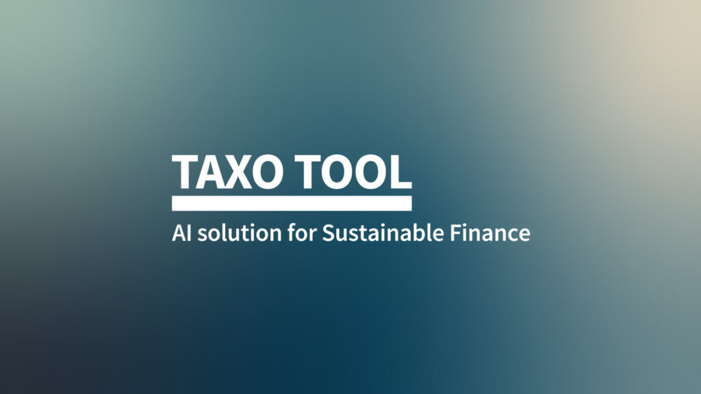 TAXO TOOL: new AI-software solution for sustainable finance goes live