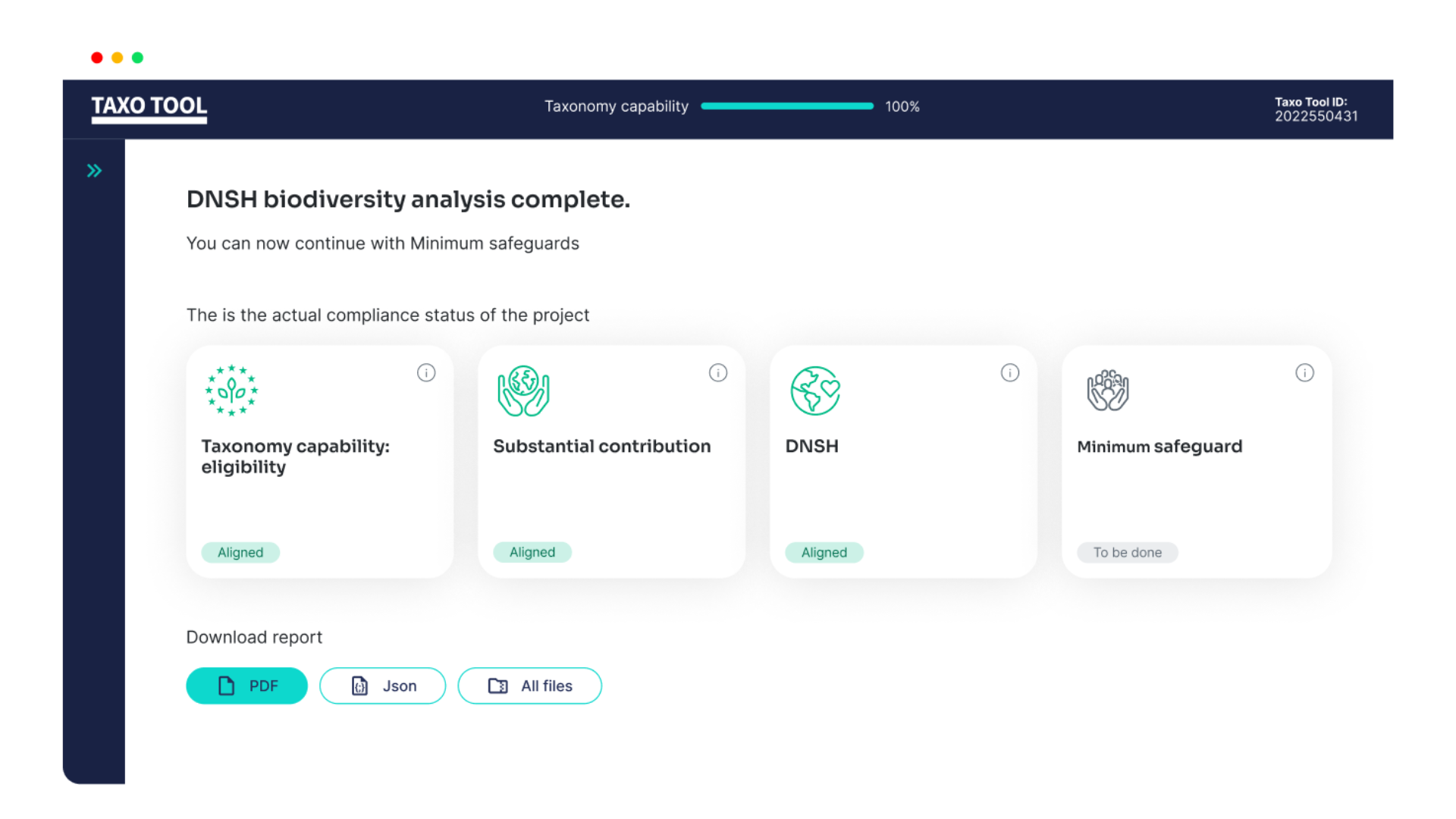 EU Taxonomy report with AI-TAXO TOOL by Dydon AI