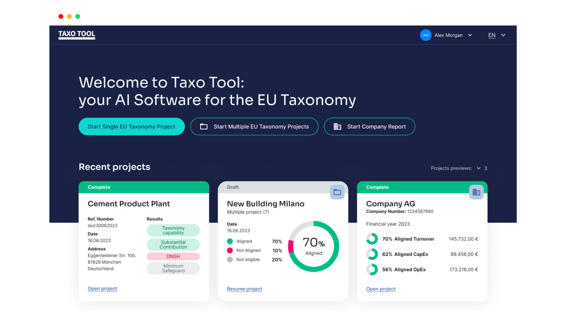 EU Taxonomy reporting with AI-Dydon AI-TAXO TOOL